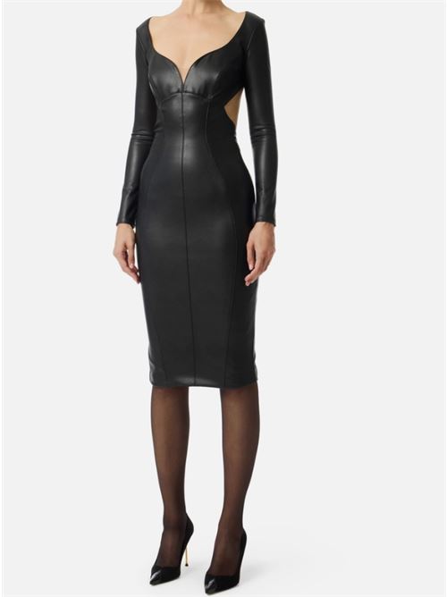 DRESS WITH CUT-OUT AND JEWEL HOOKS ELISABETTA FRANCHI | AB79557E2110 Nero